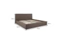 IDIMEX Polsterbett CALM Greige Modernes Design Bild 5