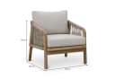 IDIMEX Gartenlounge-Set SANYA 4-tlg. Akazienholz Beige Bild 5