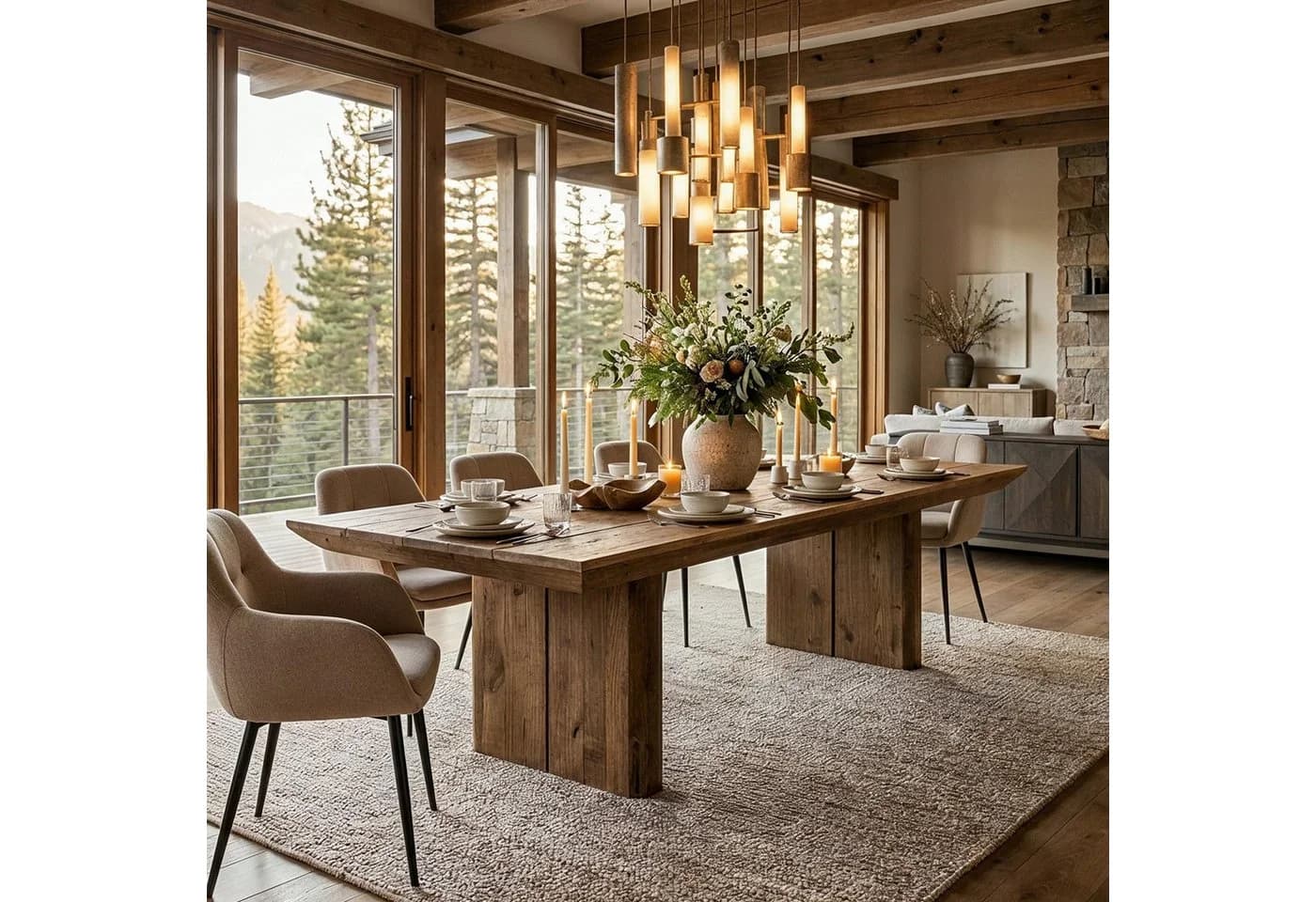 IDIMEX Esstisch SEDA aus recyceltem Massivholz Natur - Bild 2