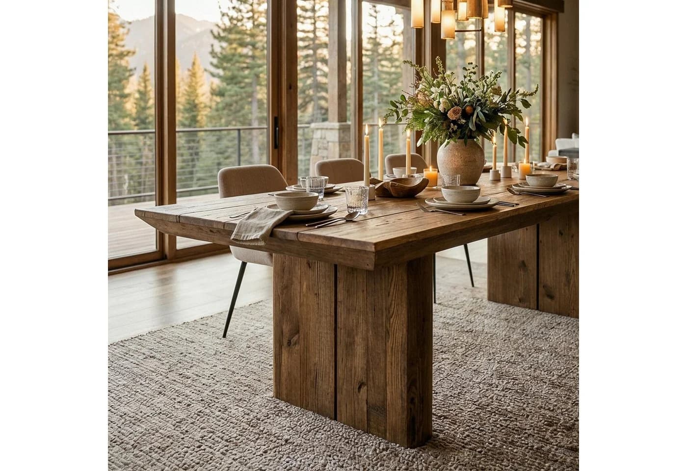IDIMEX Esstisch SEDA aus recyceltem Massivholz Natur - Bild 3