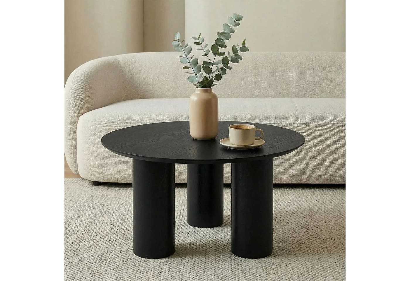 IDIMEX Couchtisch ESTER Schwarz Rund MDF - Bild 2