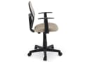 IDIMEX Drehstuhl STUDIO Kinder Schreibtischstuhl Höhenverstellbar Armlehnen Taupe Bild 4