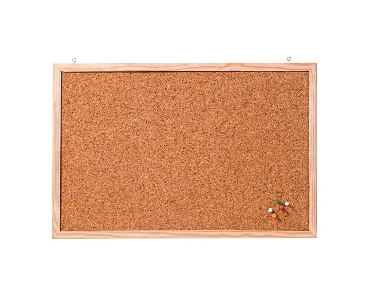FRANKEN Pinnwand CC-KT4060E Kork mit Holzrahmen Braun
