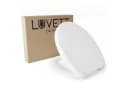 LUVETT WC-Sitz Premium Oval D-Form Eckig Weiß Duroplast Bild 2