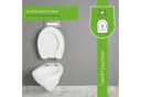 LUVETT WC-Sitz Premium Oval D-Form Eckig Weiß Duroplast Bild 4