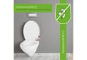 LUVETT WC-Sitz Premium Oval D-Form Eckig Weiß Duroplast Bild 5