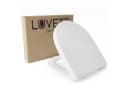 LUVETT WC-Sitz D140 Softclose D-Form Weiß Duroplast Bild 1