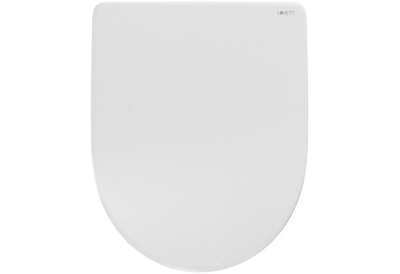 LUVETT WC-Sitz D140 Softclose D-Form Weiß Duroplast - Bild 3