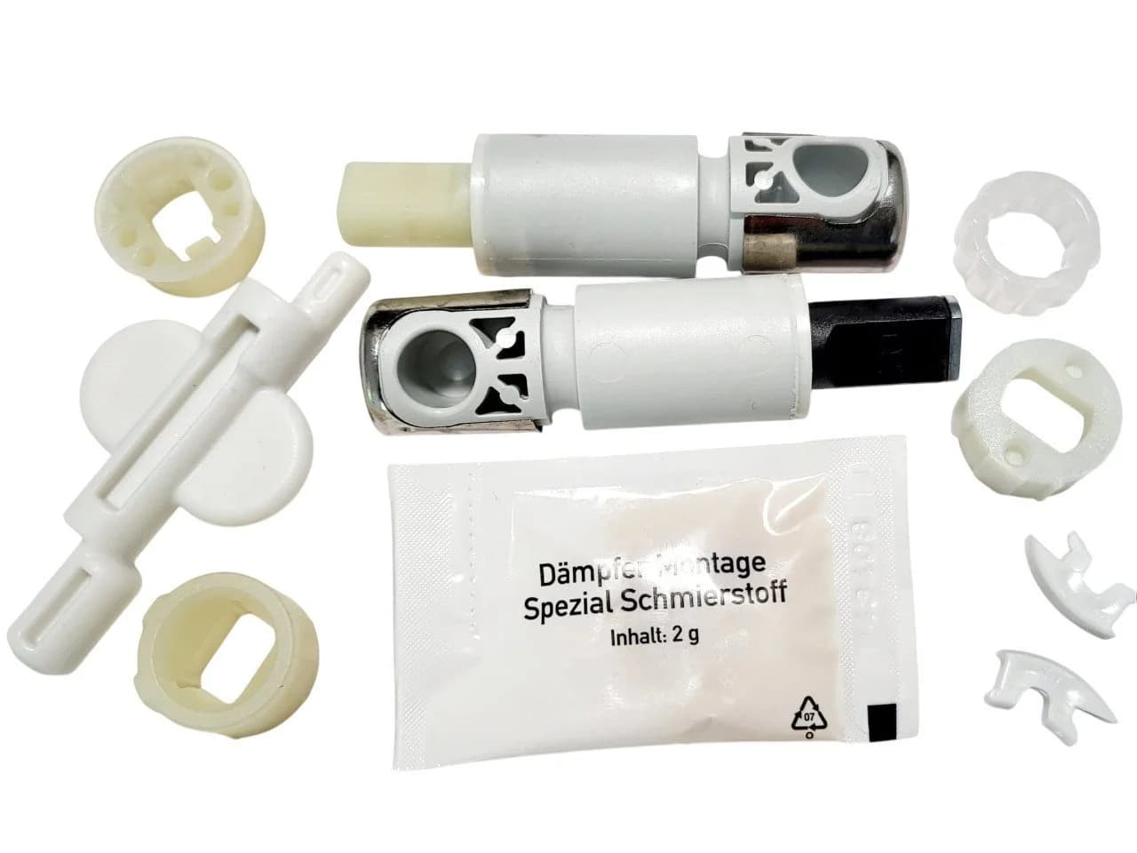 LUVETT WC-Sitz SoftClose Dämpfer-Set Ersatzteil Weiß - Bild 3