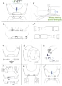LUVETT WC-Sitz SoftClose Dämpfer-Set Ersatzteil Weiß Bild 5
