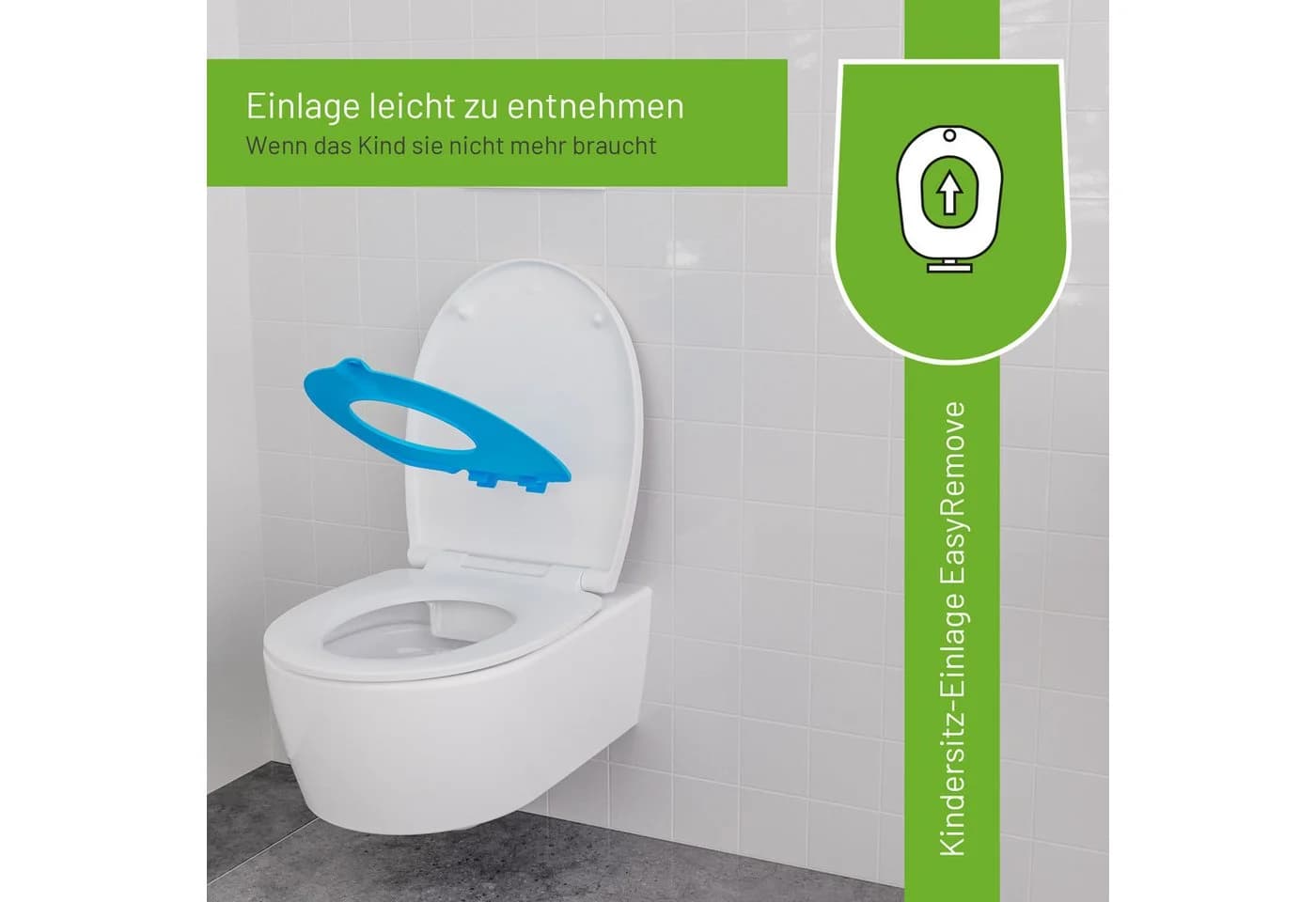 LUVETT Kinder-WC-Sitz mit SoftClose Absenkautomatik Duroplast O-Form - Bild 3