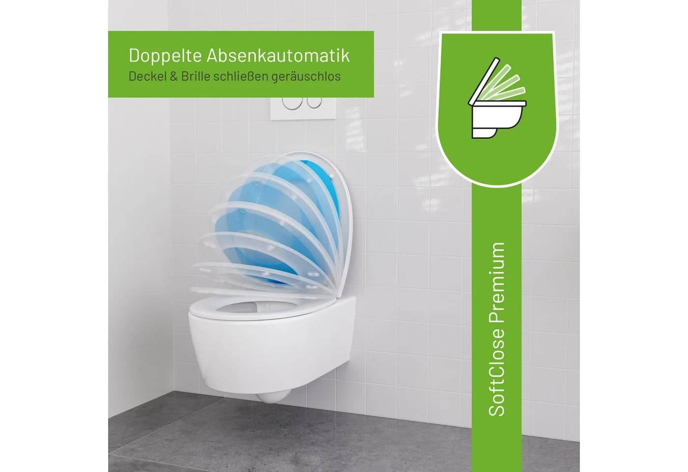 LUVETT Kinder-WC-Sitz mit SoftClose Absenkautomatik Duroplast O-Form - Bild 5