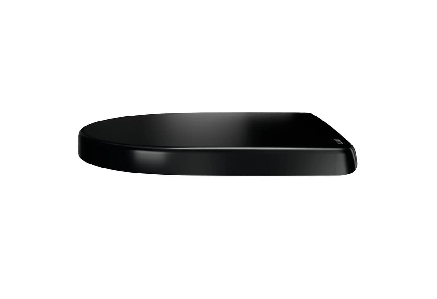 LUVETT WC-Sitz D140 Softclose Absenkautomatik Schwarz D-Form
