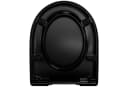 LUVETT WC-Sitz D140 Softclose Absenkautomatik Schwarz D-Form Bild 3