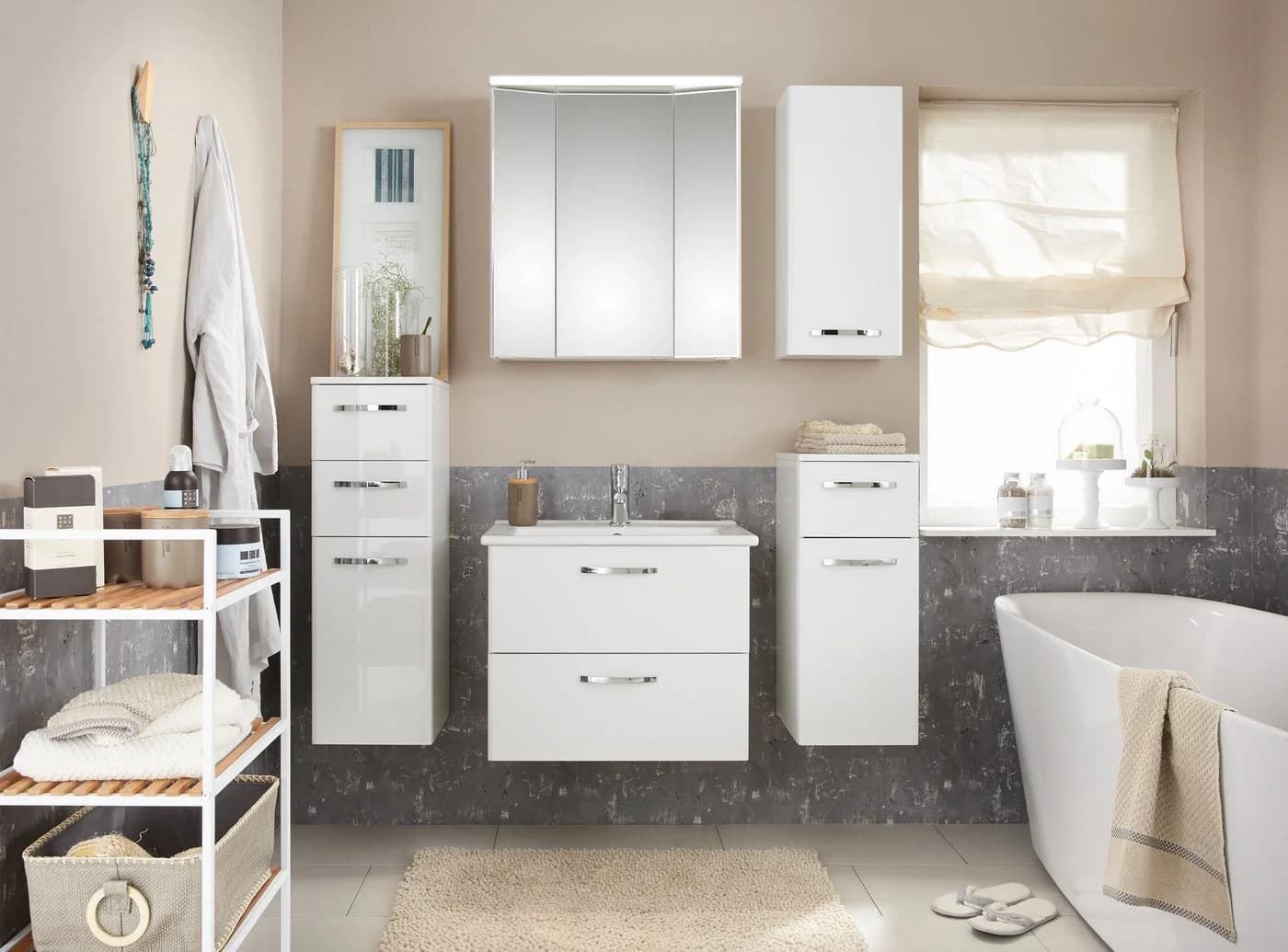 Saphir Hängeschrank Quickset 326 1 Tür 30cm Weiß