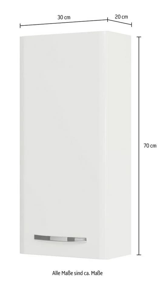 Saphir Hängeschrank Quickset 326 1 Tür 30cm Weiß - Bild 3