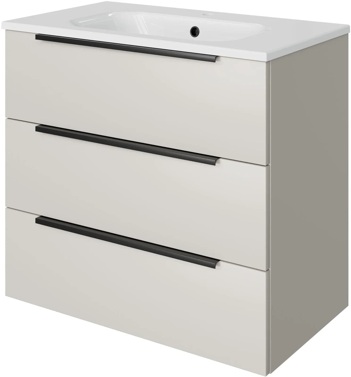 Badmöbel-Set SAPHIR Mineralmarmor Waschtisch Kaschmir Matt