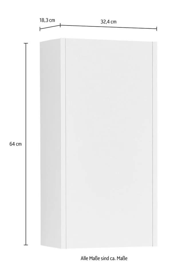 Hängeschrank SAPHIR Quickset 100 Badschrank 32,4 cm 1 Tür Weiß - Bild 5