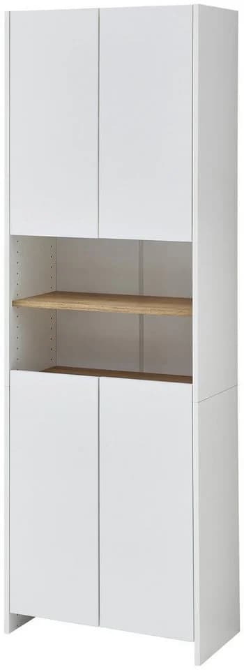 Hochschrank SAPHIR Quickset 100 Badschrank 4 Türen Weiß