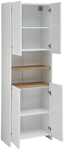 Hochschrank SAPHIR Quickset 100 Badschrank 4 Türen Weiß Bild 3