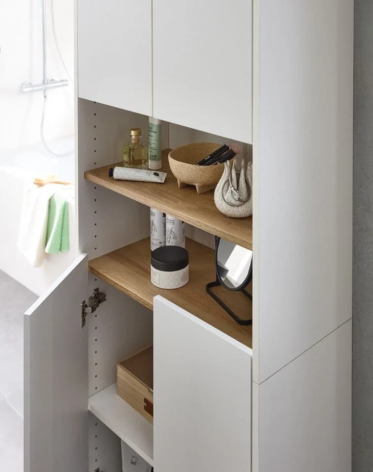 Hochschrank SAPHIR Quickset 100 Badschrank 4 Türen Weiß - Bild 4