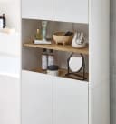 Hochschrank SAPHIR Quickset 100 Badschrank 4 Türen Weiß Bild 5