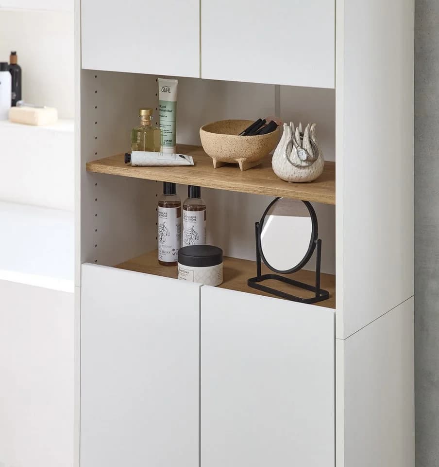 Hochschrank SAPHIR Quickset 100 Badschrank 4 Türen Weiß - Bild 5