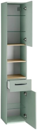 Hochschrank SAPHIR Quickset 500 Badschrank 32,4 cm Breite Salbei Nachbildung Bild 4