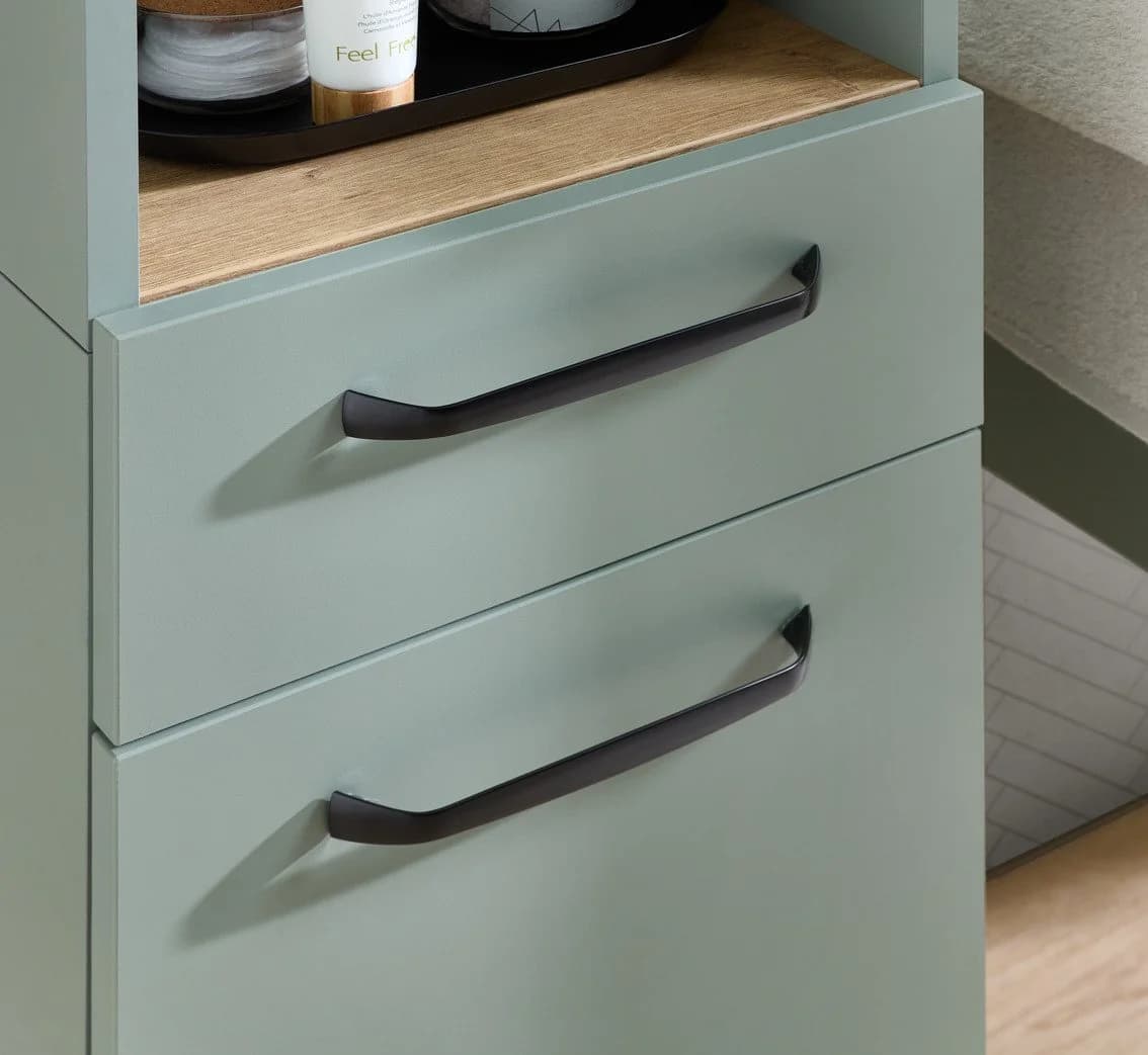 Hochschrank SAPHIR Quickset 500 Badschrank 32,4 cm Breite Salbei Nachbildung - Bild 5
