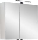 Badezimmerspiegelschrank SAPHIR Quickset 500 2 Türen LED-Aufsatzleuchte Weiß Matt Bild 2