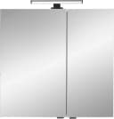 Badezimmerspiegelschrank SAPHIR Quickset 500 2 Türen LED-Aufsatzleuchte Weiß Matt Bild 4