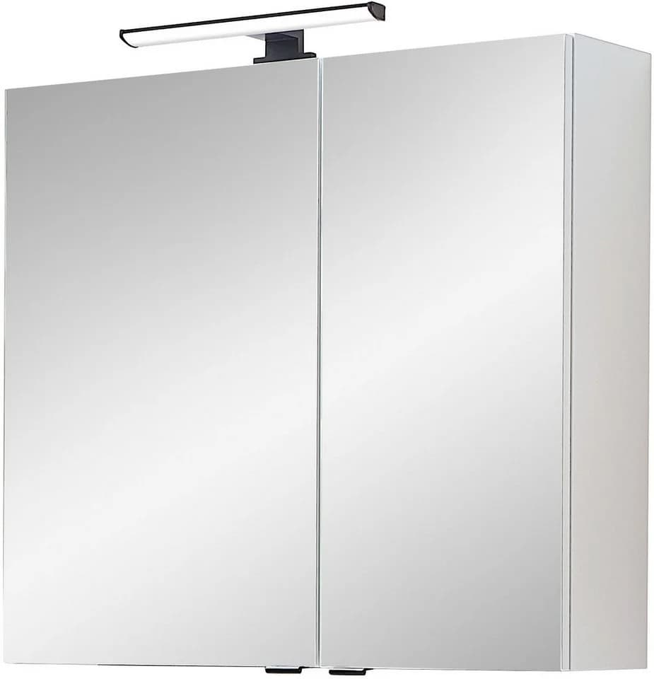 Badezimmerspiegelschrank SAPHIR Quickset 500 2 Türen LED-Aufsatzleuchte Weiß Matt - Bild 5