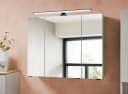 Badezimmerspiegelschrank SAPHIR Quickset 500 3 Türen 80cm LED-Aufsatzleuchte Grau Bild 1