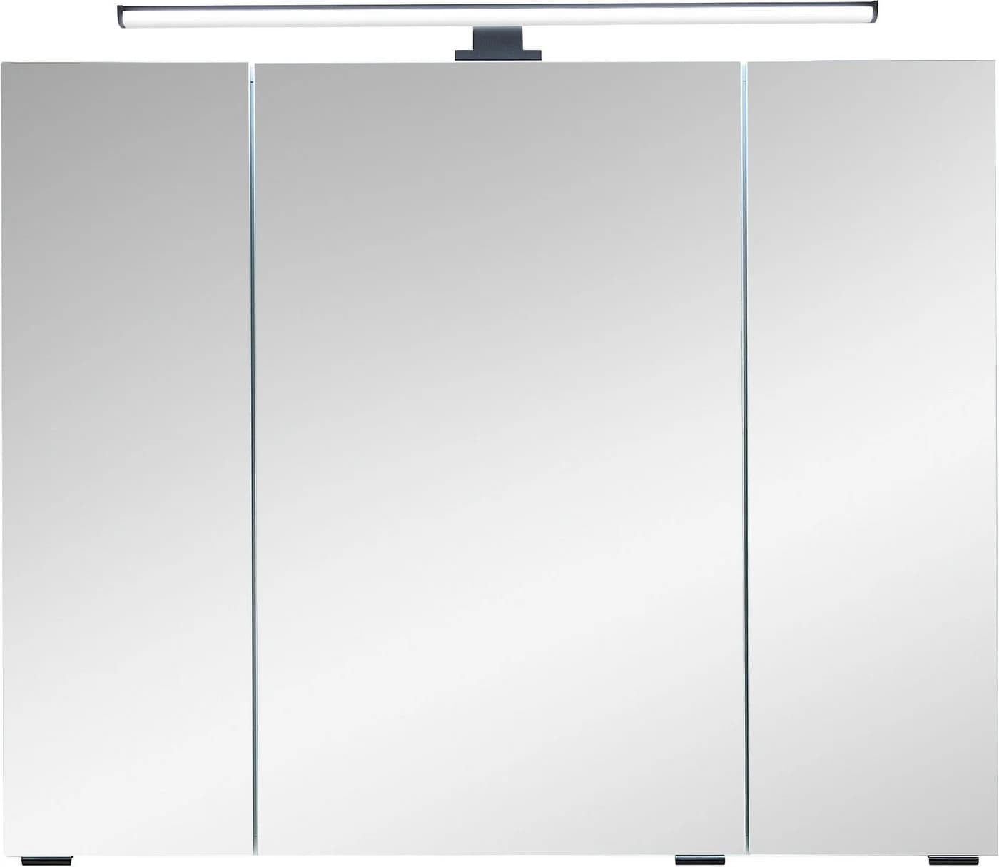 Badezimmerspiegelschrank SAPHIR Quickset 500 3 Türen 80cm LED-Aufsatzleuchte Grau - Bild 3
