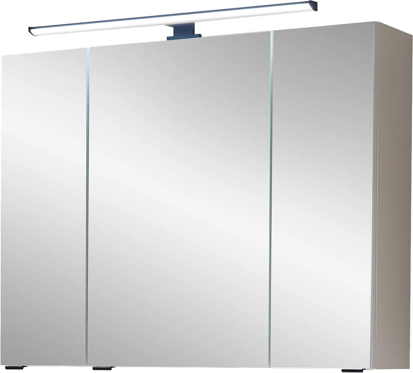 Badezimmerspiegelschrank SAPHIR Quickset 500 3 Türen 80cm LED-Aufsatzleuchte Grau - Bild 4