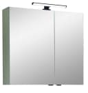 Badezimmerspiegelschrank SAPHIR Quickset 500 2 Türen 67cm LED-Aufsatzleuchte Grün Bild 2