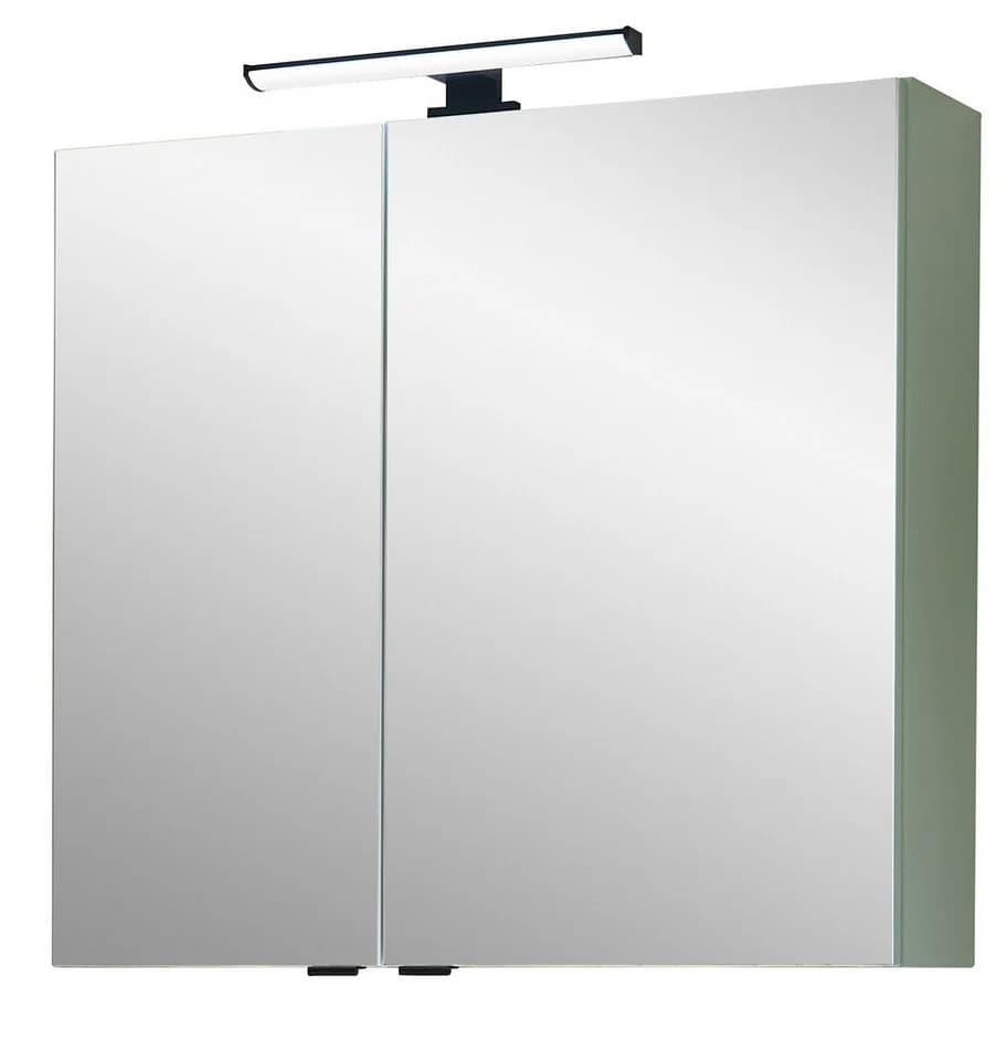 Badezimmerspiegelschrank SAPHIR Quickset 500 2 Türen 67cm LED-Aufsatzleuchte Grün - Bild 3