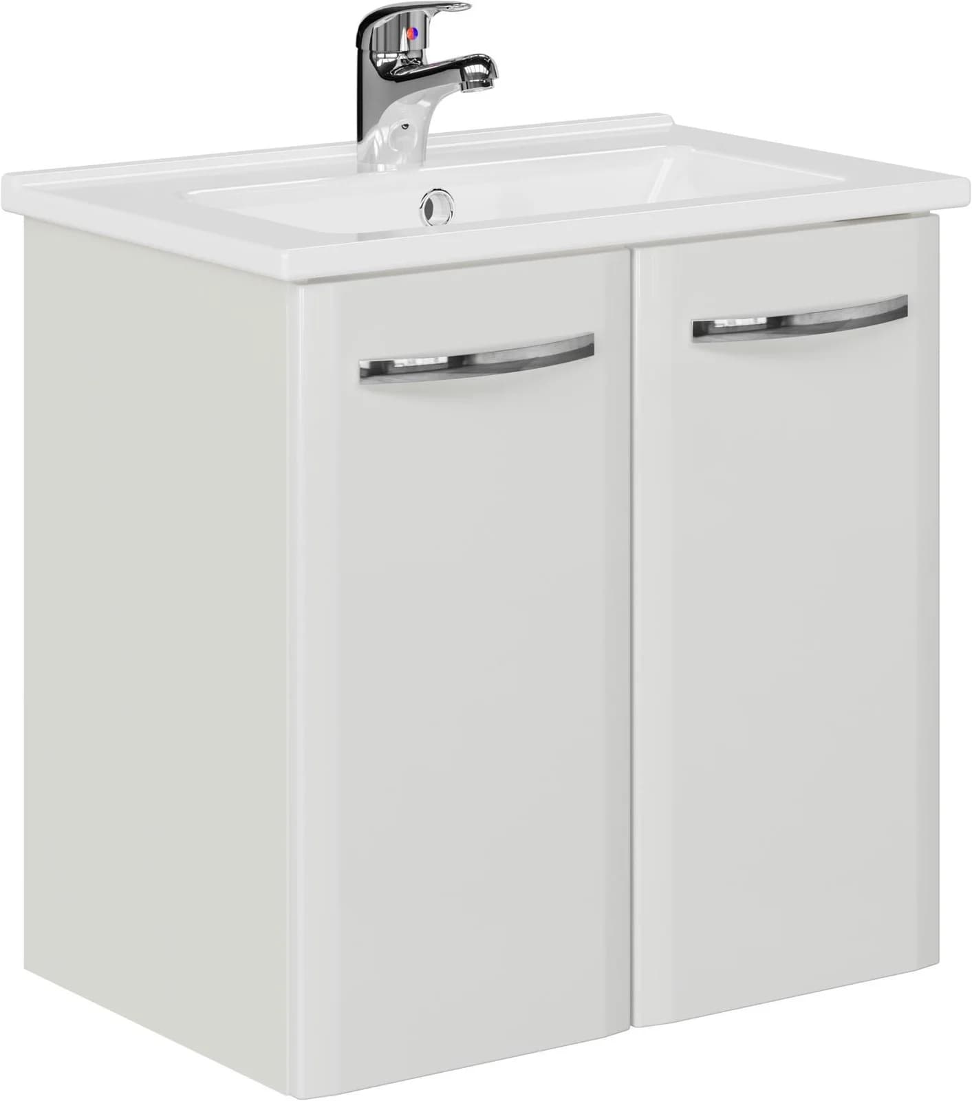 SAPHIR Quickset 326 Waschtisch mit Keramikbecken weiß