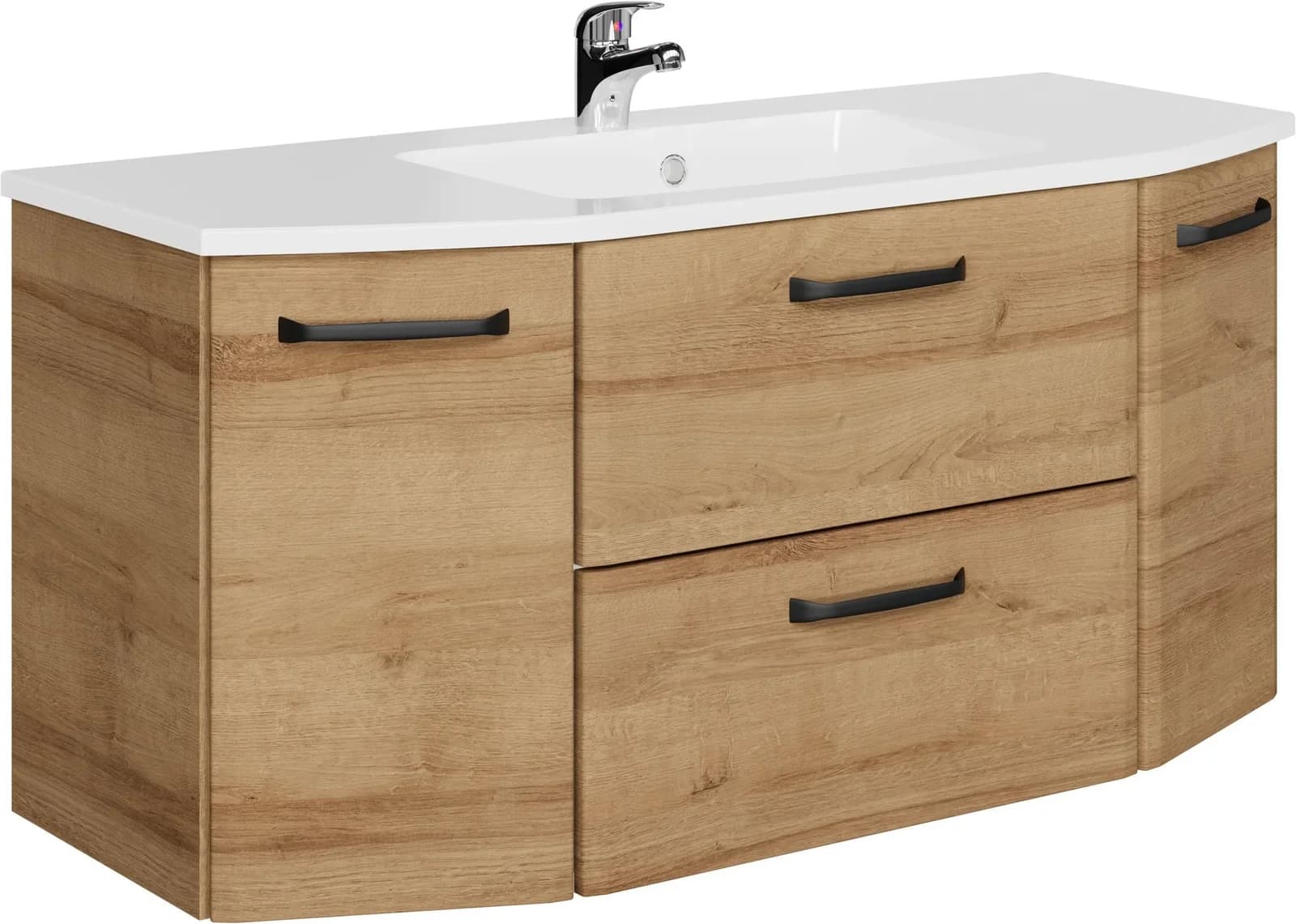 Waschtisch SAPHIR Quicket 318 mit Keramikbecken 112cm Riviera Eiche