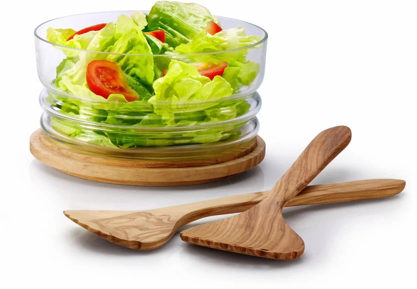 Käseglocke CONTINENTA Glas Holz braun natur transparent