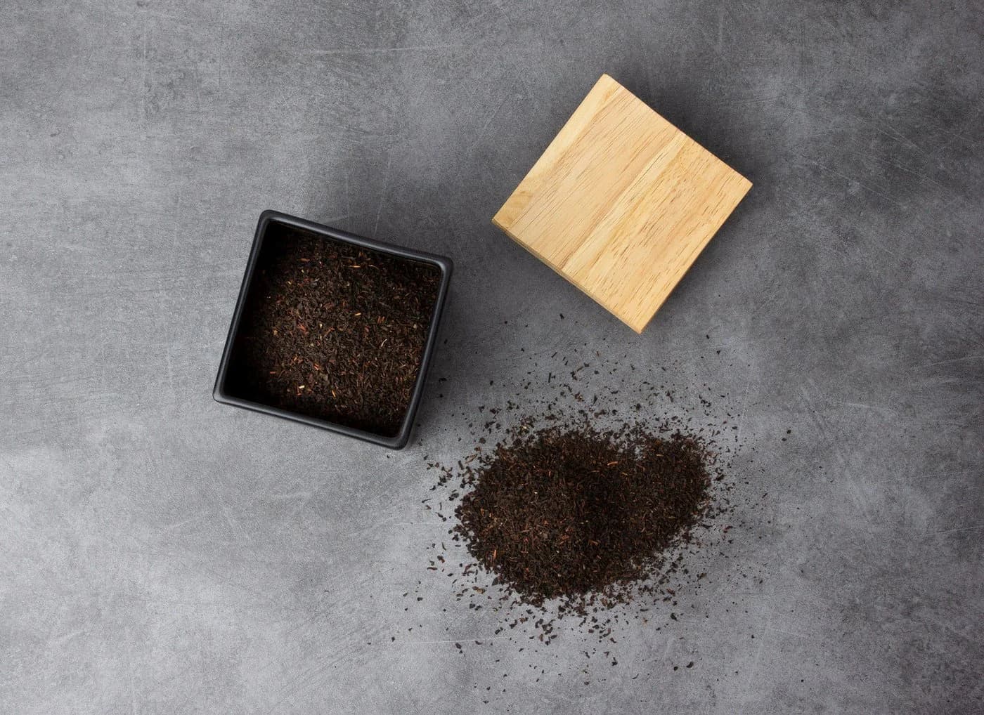 Teedose CONTINENTA Keramik mit Holzdeckel schwarz - Bild 5
