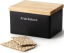 CONTINENTA Vorratsdose schwarz Keramik mit Holzdeckel Bild 1