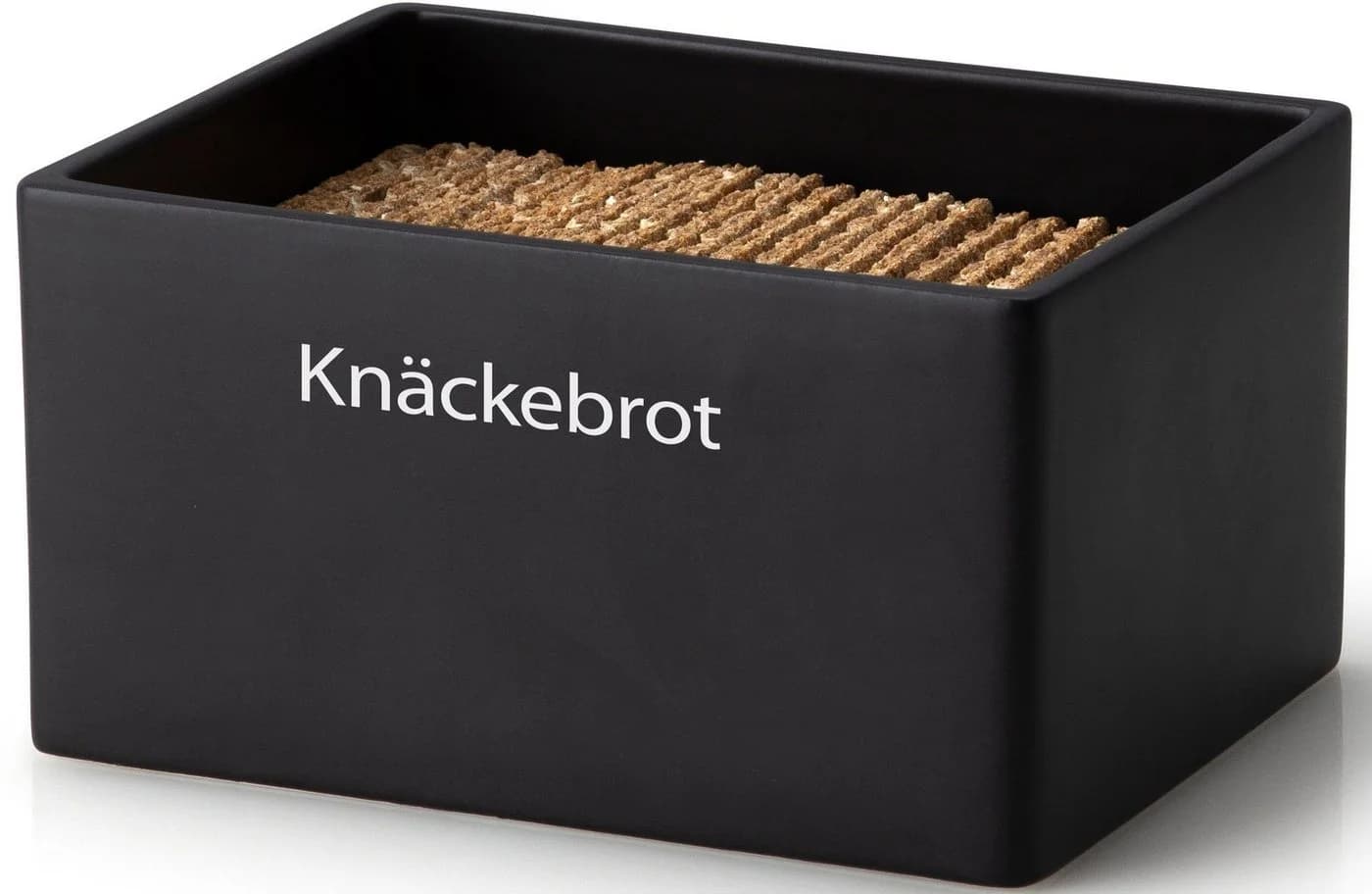 CONTINENTA Vorratsdose schwarz Keramik mit Holzdeckel - Bild 3