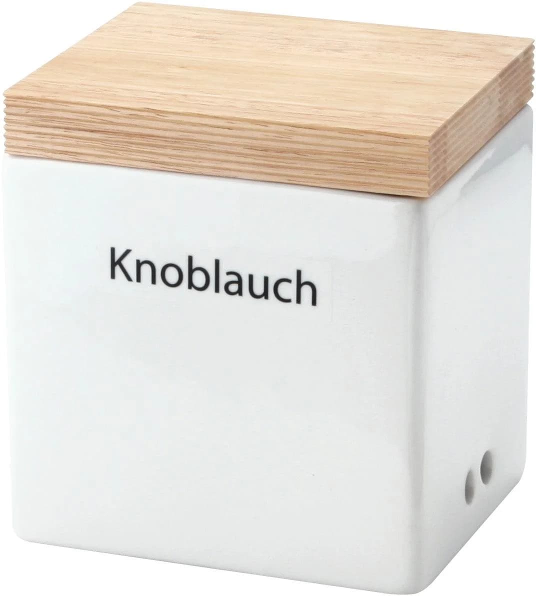 CONTINENTA Vorratsdose Weiß Keramik Holzdeckel