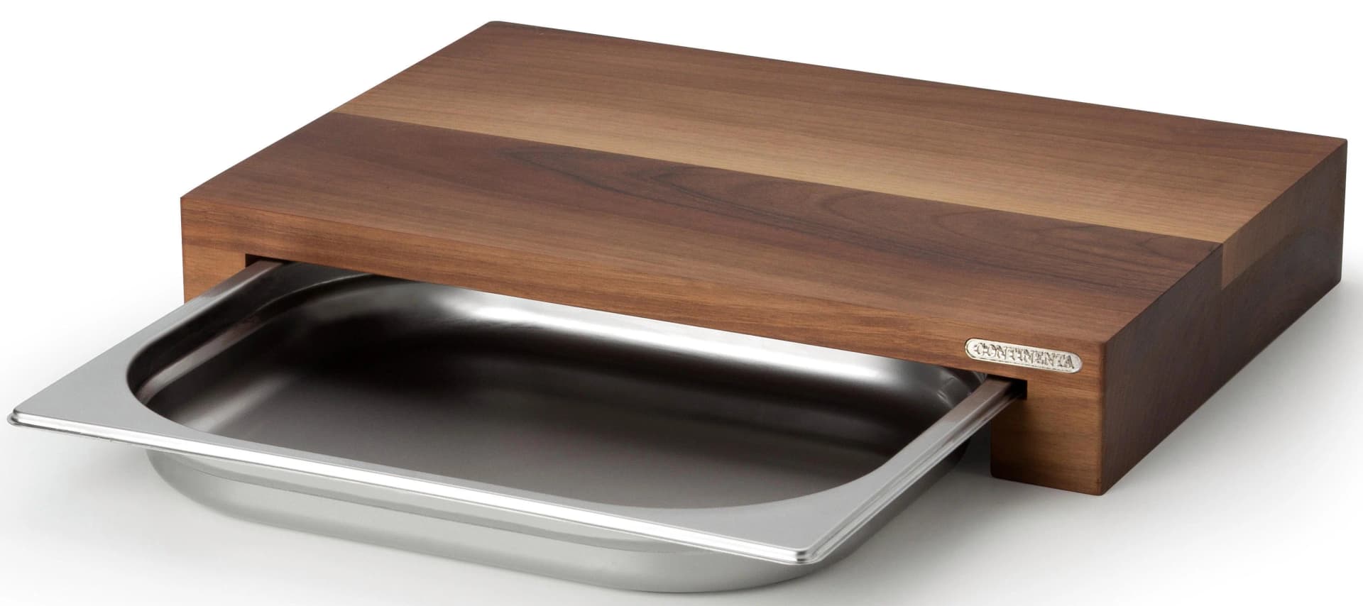 CONTINENTA Schneidebrett Walnuss mit Schublade