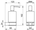 Keuco Seifenspender Plan Metall Kunststoff Silber Nachfüllbar 250ml Bild 1