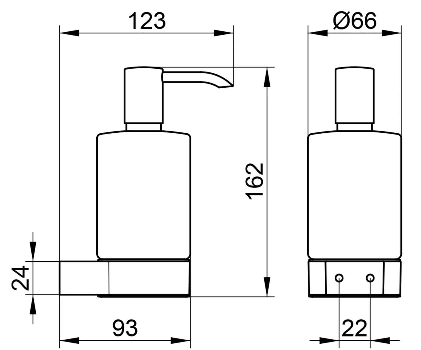 Keuco Seifenspender Plan Metall Kunststoff Silber Nachfüllbar 250ml