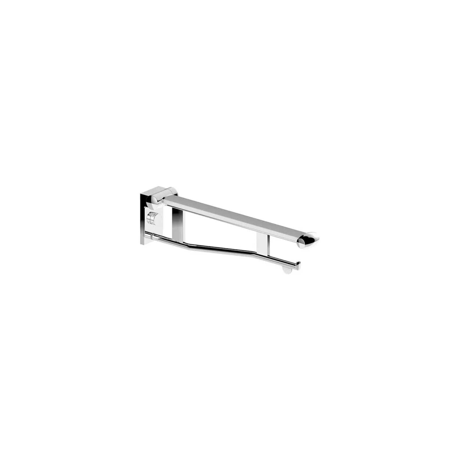 Keuco Plan Care WC-Stützklappgriff 700mm Silber/Schwarz