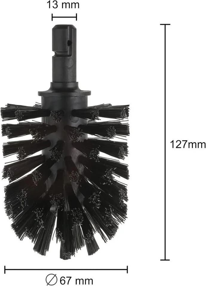 Keuco Ersatzbürstenkopf 3er Set Schwarz für WC-Reinigungsbürste - Bild 3