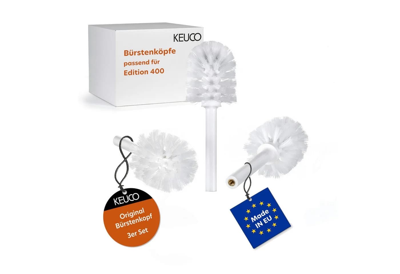 Keuco Ersatzbürstenkopf 3er Set Weiß für Edition 400 - Bild 2